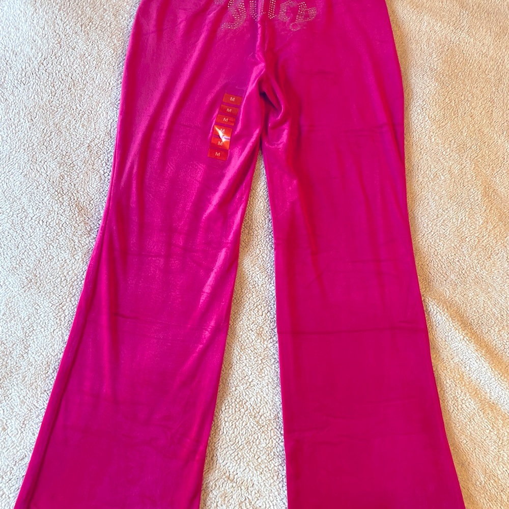 COPY - Juicy Couture Bling Velour Track Suit -Pink(Size M) 💖💖Offers Welcome💖💖 - Picture 12 of 16